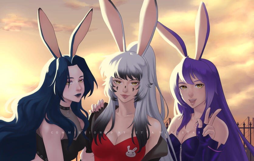 Bunny Sisters (commission_2021)